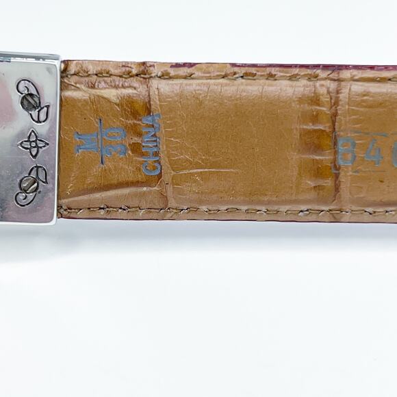 Brighton Reversible Red And Tan Belt Size Medium - Picture 9 of 10